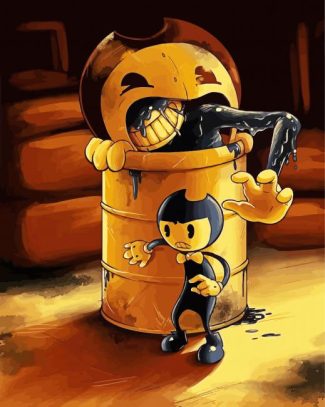 Bendy Game Character diamond painting