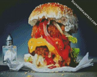 Big Burger diamond painting