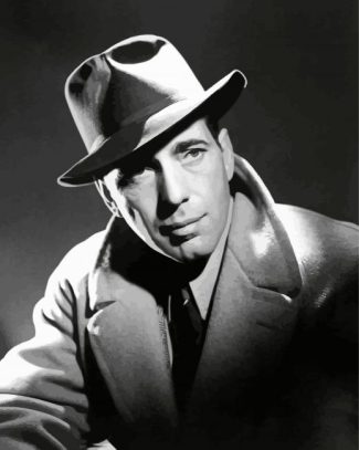 Black And White Humphrey Bogart diamond painting