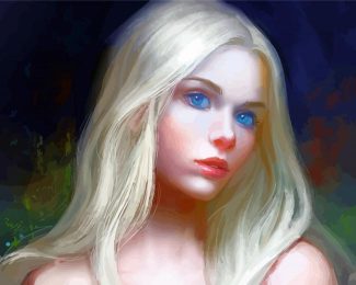 Blonde Girl Art diamond painting