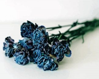 Blue Carnation diamond painting