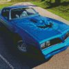 Blue Firebird Car diamond painting