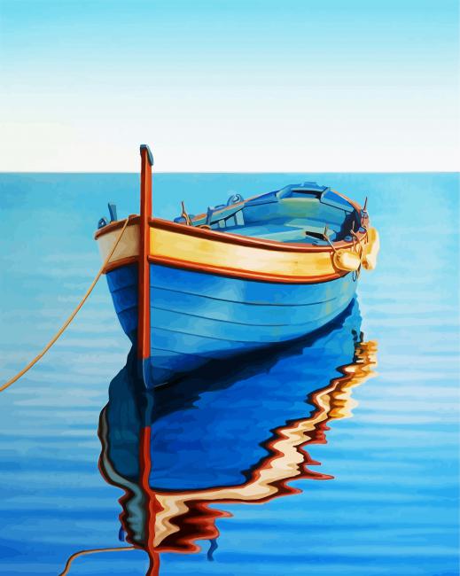 Boating In The Ocean - 5D Diamond Painting 