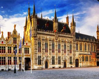 Bruges City Hall Burges diamond painting