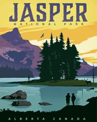 Canada Jasper Park Poster diamond painting