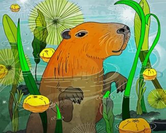Capybara Animal diamond painting