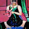 Carnival Mask Green Violet And Pink By Beckmann diamond painting