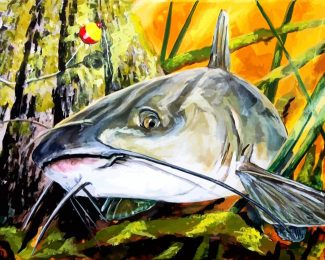 Carp Catfish diamond painting