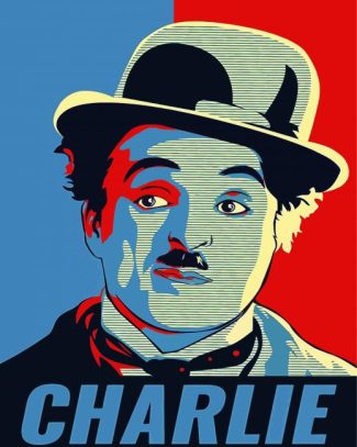 Charlie Chaplin Poster diamond painting