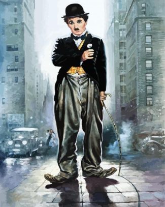 Charlie Chaplin diamond painting