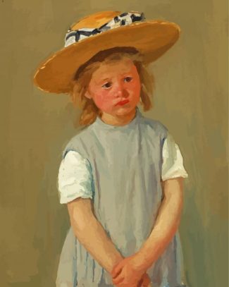 Child In A Straw Hat diamond painting