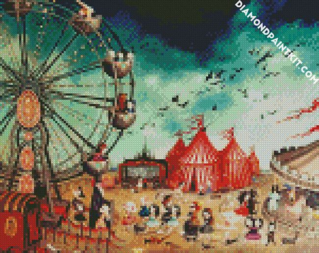 Circus Ferris Wheel diamond painting