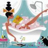 Classy Girl In Bathtub Art diamond painting