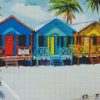 Colorful Beachhouses diamond painting