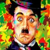 Colorful Chaplin diamond painting