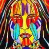 Colorful Indigenous Girl diamond painting