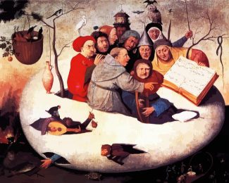 Concert In The Egg By Hieronymus Bosch diamond painting