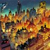 DC Gotham City diamond painting