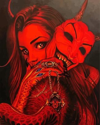 Devil Girl diamond painting