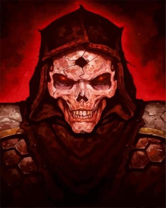 Diablo Game Skull diamond painting