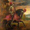 Equestrian Portrait Of Charles V By Tiziano diamond painting