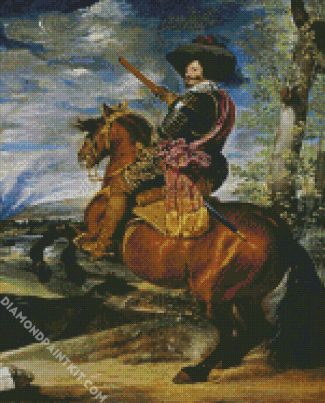 Equestrian Portrait Of The Count Duke of Olivares Velazquez diamond painting