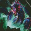 Fantasy Jormungandr Serpent Dragon diamond painting