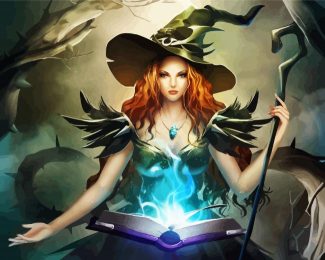 Fantasy Witch diamond painting