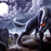 Fantasy Wolf In Cemetery diamond painting