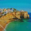 Faro Portugal Beach diamond painting