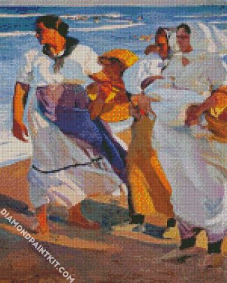 Fisherwomen From Valencia Sorolla diamond painting
