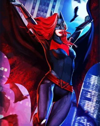 Flying Batwoman diamond painting
