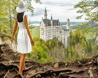 Follow Me To neuschwanstein Castle In Bavaria Germany diamond painting