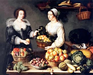 Fruits And Vegetables Seller diamond painting