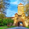 Gallows Gate Rothenburg Ob Der Tauber Town Germany diamond painting
