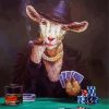 Gambling Goat diamond painting