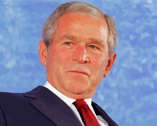 George W Bush diamond painting