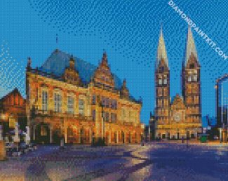 Germany Bremen City diamond painting