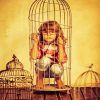 Girl In Cage diamond painting