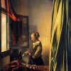 Girl Reading a Letter At an Open Window By Vermeer diamond painting