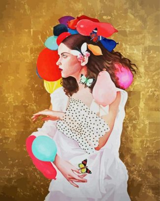 Girl With Balloons diamond painting