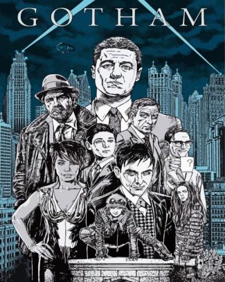 Gotham TV Serie Poster diamond painting