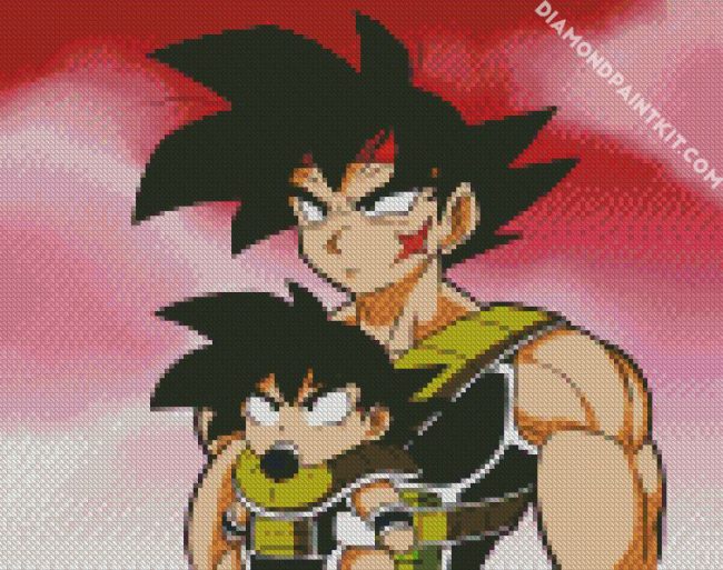 Bardok And Goku diamond painting