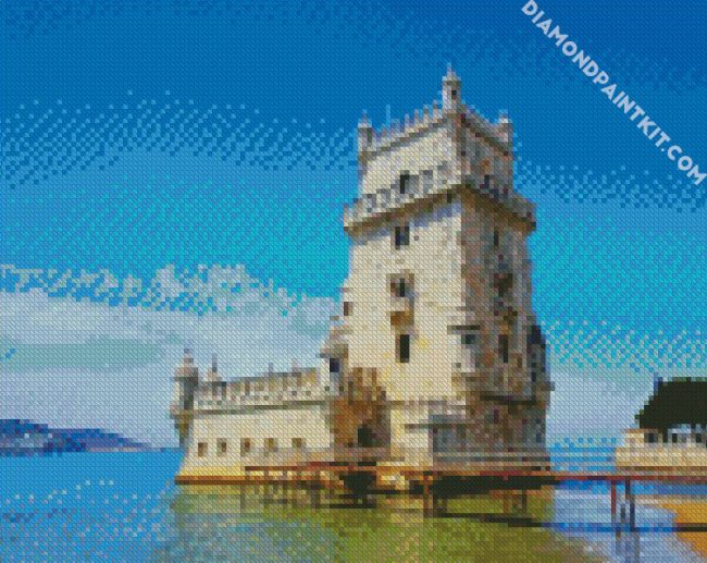 Belem Tower Lisbon Portugal diamond painting