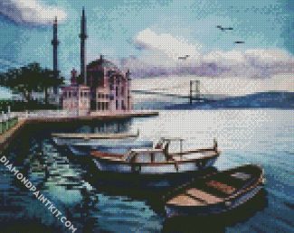 Bosphorus Bridge View Art diamond painting