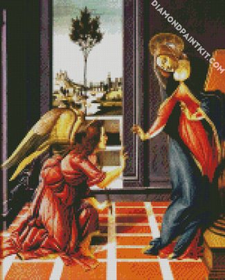 Cestello Annunciation By Botticelli diamond painting
