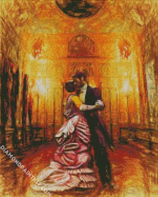 Couple Dancing In The Ballroom diamond painting