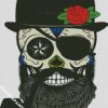 Day Of The Dead Pirate Skull With Beard diamond painting