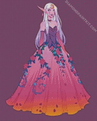 Fairy Girl With Ball Gown diamond painting