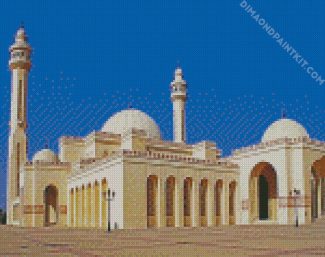 Manama Bahrain Al Fateh Grand Mosque diamond painting